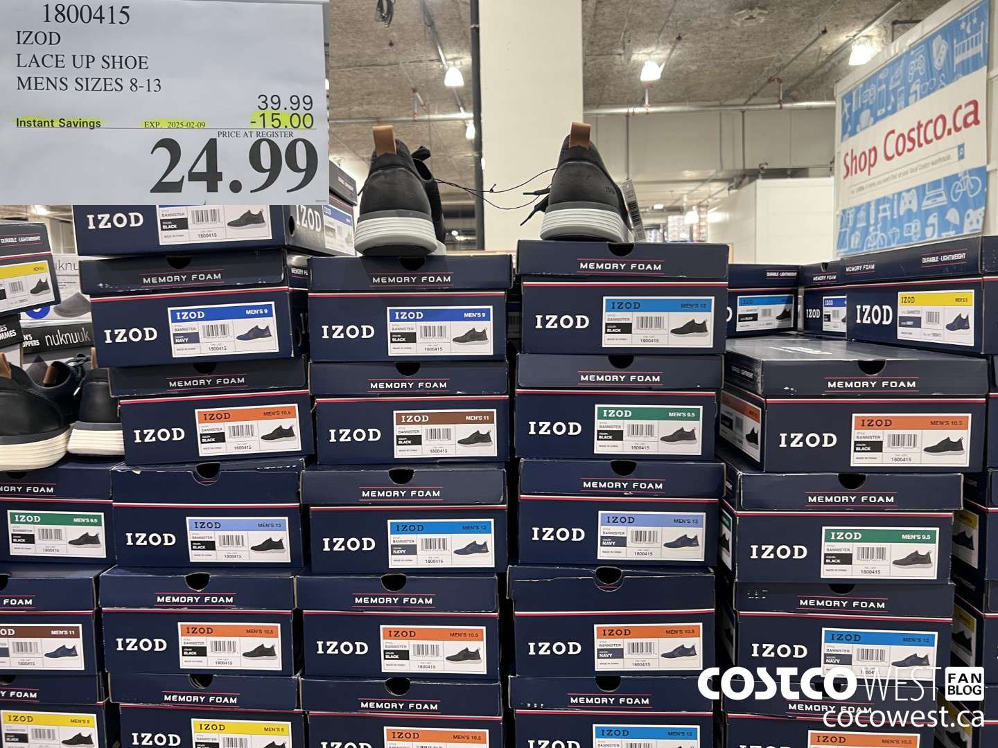 1800415 IZOD LACE UP SHOE MENS SIZES 8-13 ($15.00 INSTANT SAVINGS EXPIRES ON 2025-02-09) $24.99