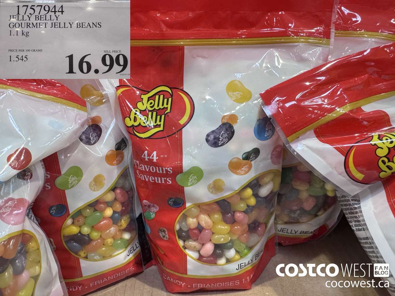1757944 JELLY BELLY GOURMET JELLY BEANS 1.1 kg $16.99