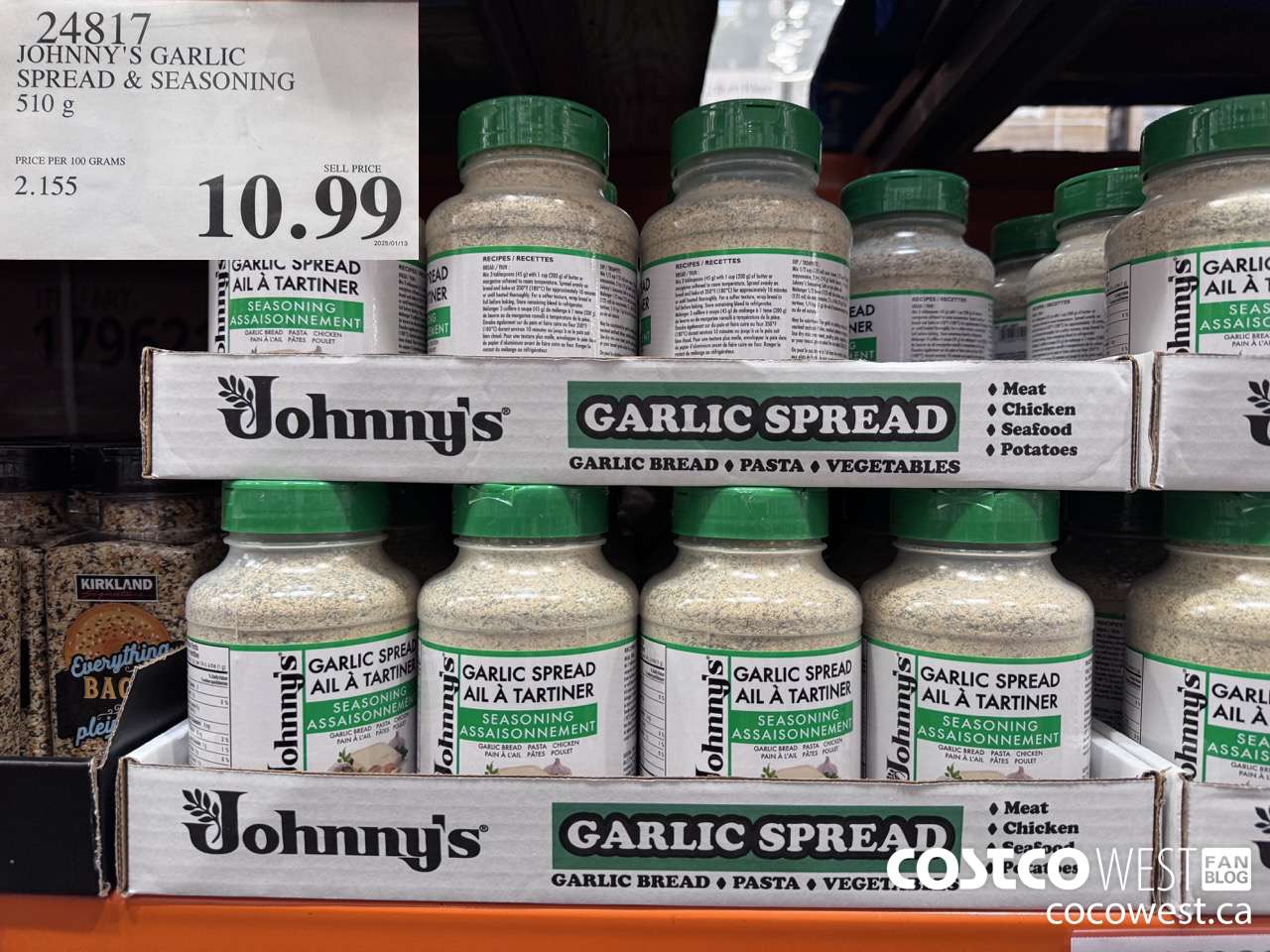 24817 JOHNNY'S GARLIC SPREAD 510 g $10.99