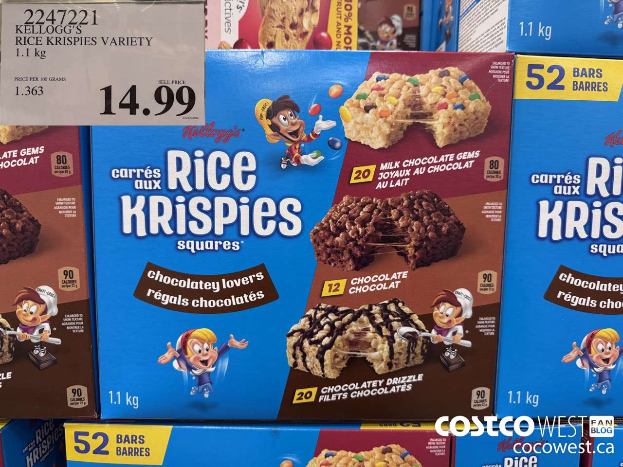 2247221 KELLOGG'S RICE KRISPIES VARIETY 1.1KG $14.99