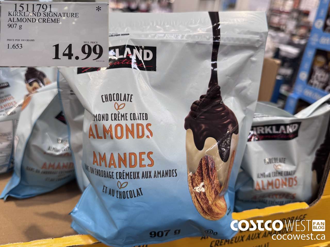 1511791 KIRKLAND SIGNATURE ALMOND CREME 907G $14.99