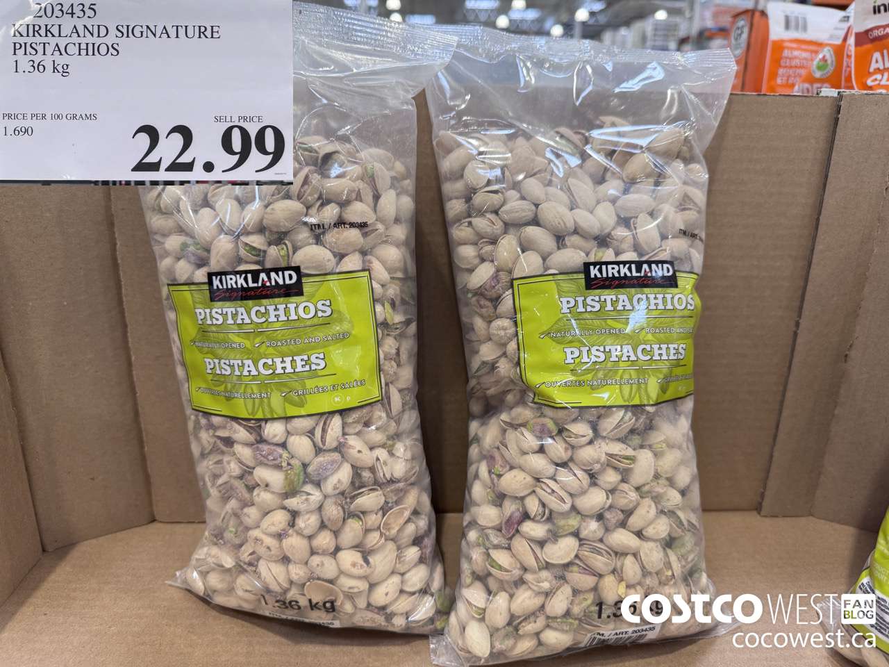 203435 KIRKLAND SIGNATURE PISTACHIOS 1.36 KG $22.99