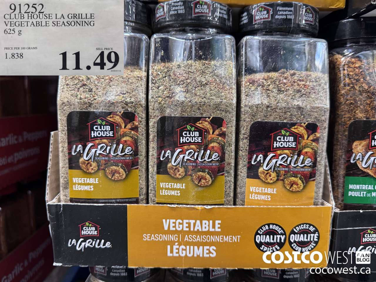 91252 LA GRILLE VEGETABLE SEASONING 625 G $11.49