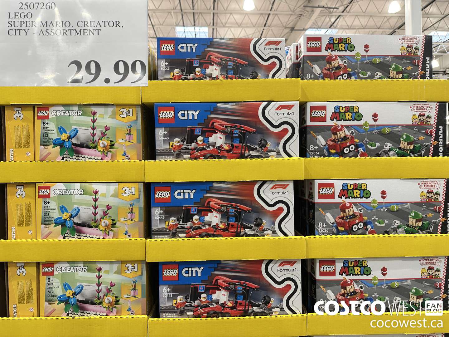 2507260 LEGO SUPEK MAIRIO, CREATOR, CITY - ASSORTMENT $29.99
