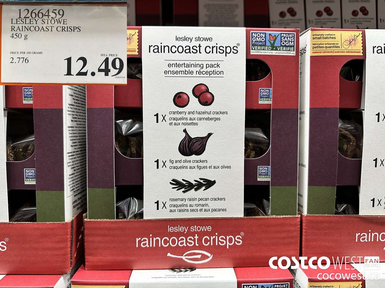 1266459 LESLEY STOWE RAINCOAST CRISPS 450 g $12.49