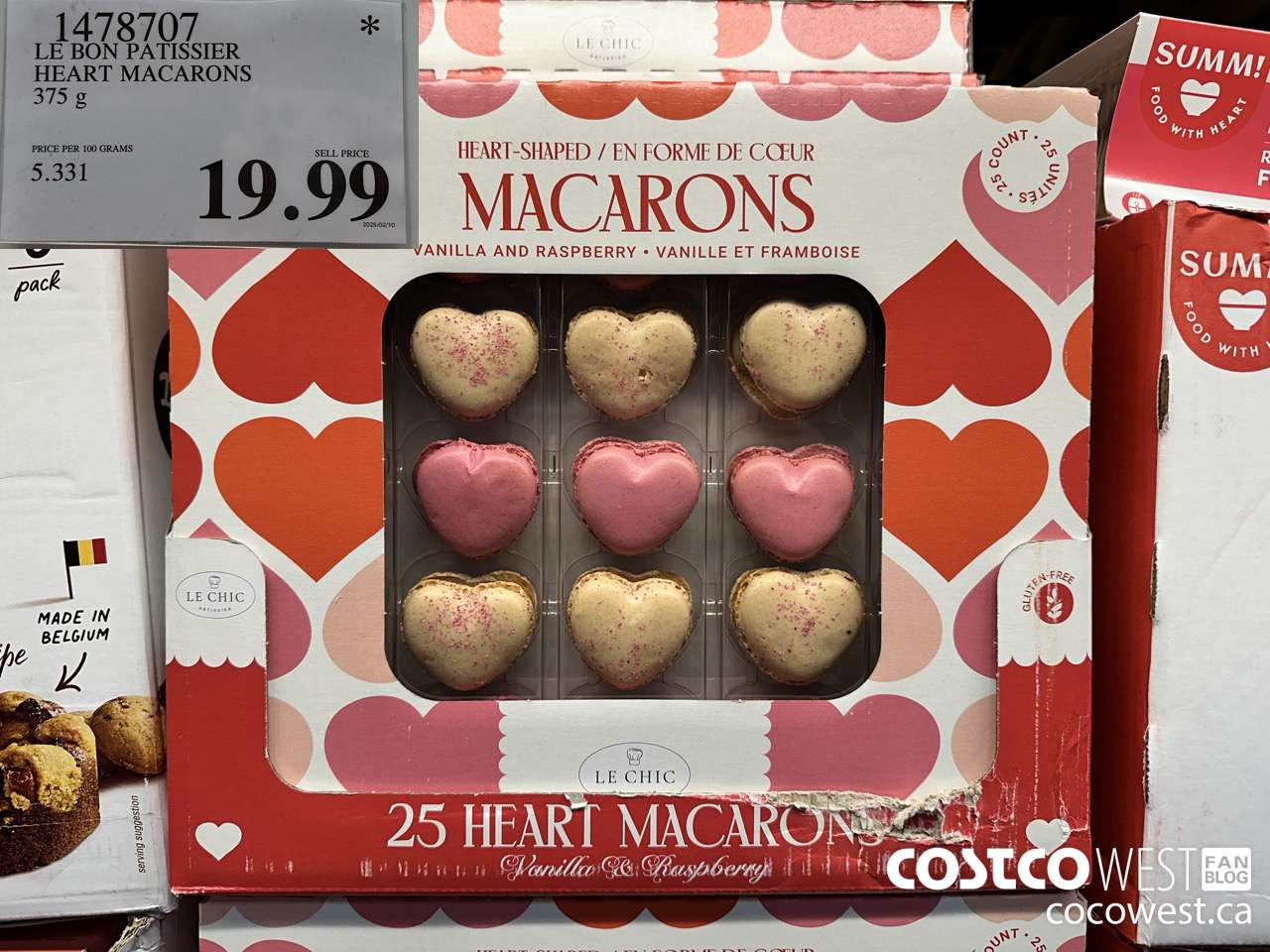 1478707 LE BON PATISSIER HEART MACARONS 375G $19.99