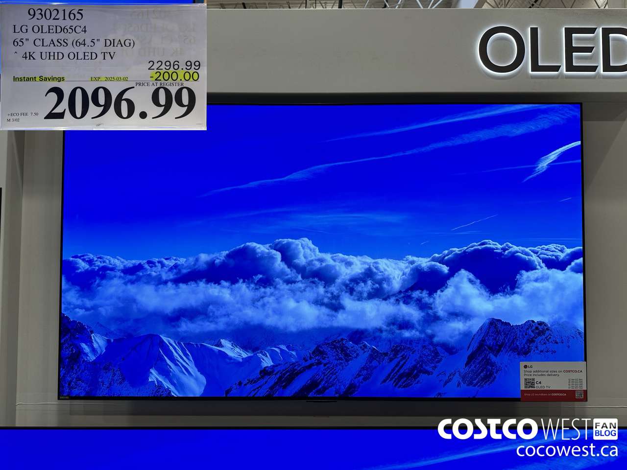 9302165 LG OLED65C4 65