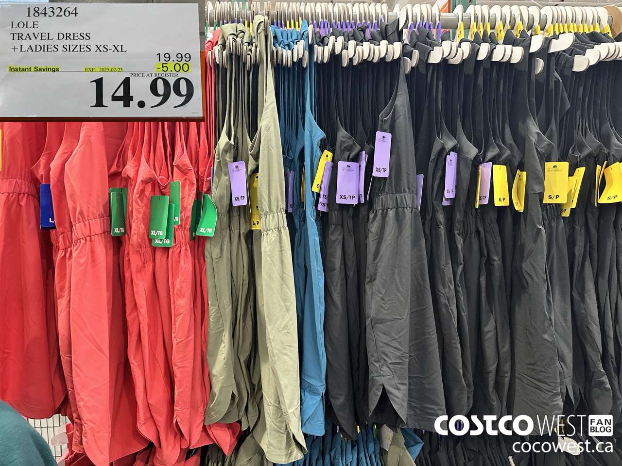 1843264 LOLE TRAVEL DRESS LADIES SIZES XS-XL ($5.00 INSTANT SAVINGS EXPIRES ON 2025-02-23) $14.99