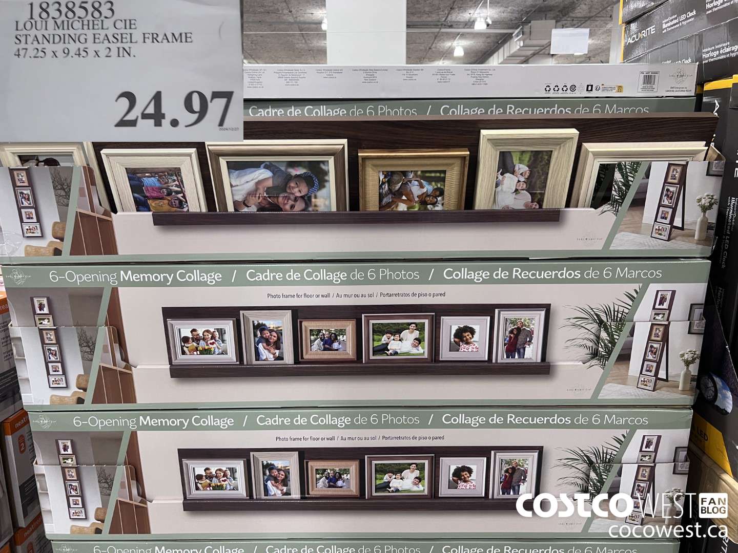 1838583 LOUI MICHEL CIE STANDING EASEL FRAME 47.25 X 9.45 X 2 IN $24.97