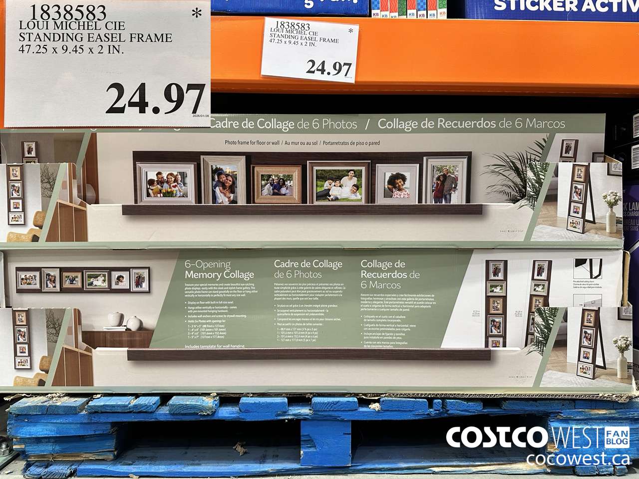 1838583 LOUI MICHEL CIE STANDING EASEL FRAME 47.25 X 9.45 X 2 IN $24.97