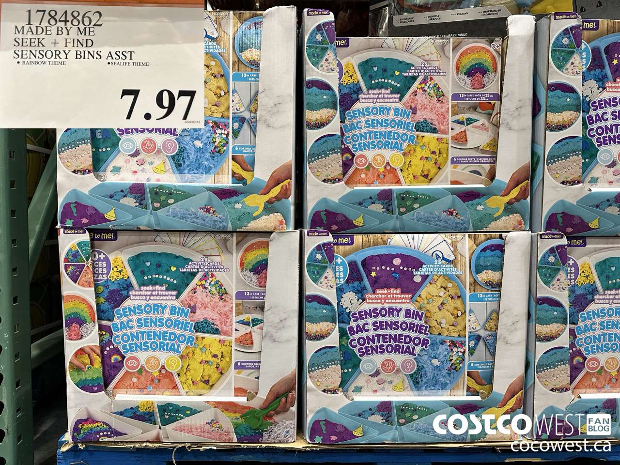 1784862 MADE BY ME SEEK + FIND SENSORY BINS ASST $7.97