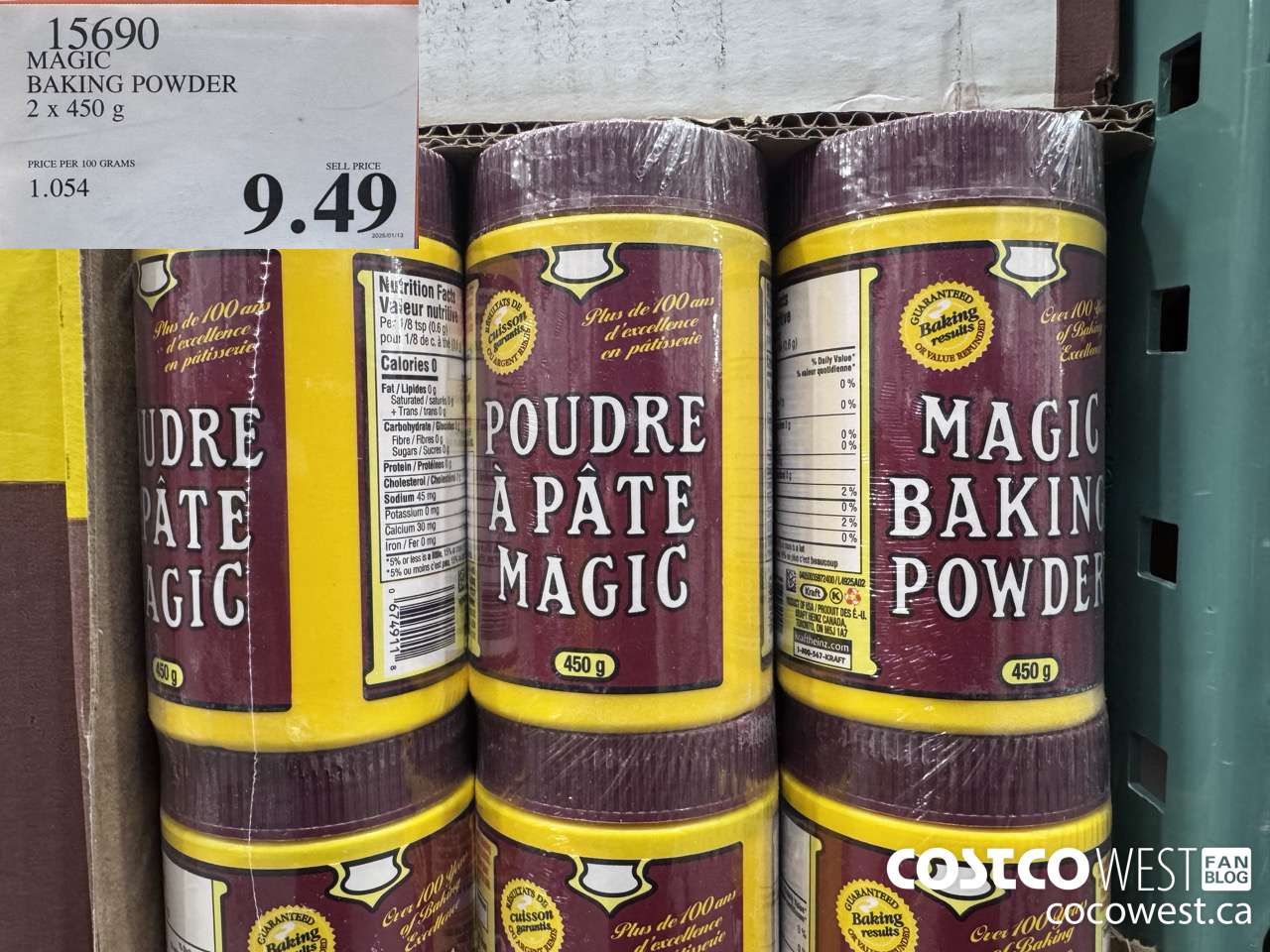 15690 MAGIC BAKING POWDER 2 x 450 g $9.49