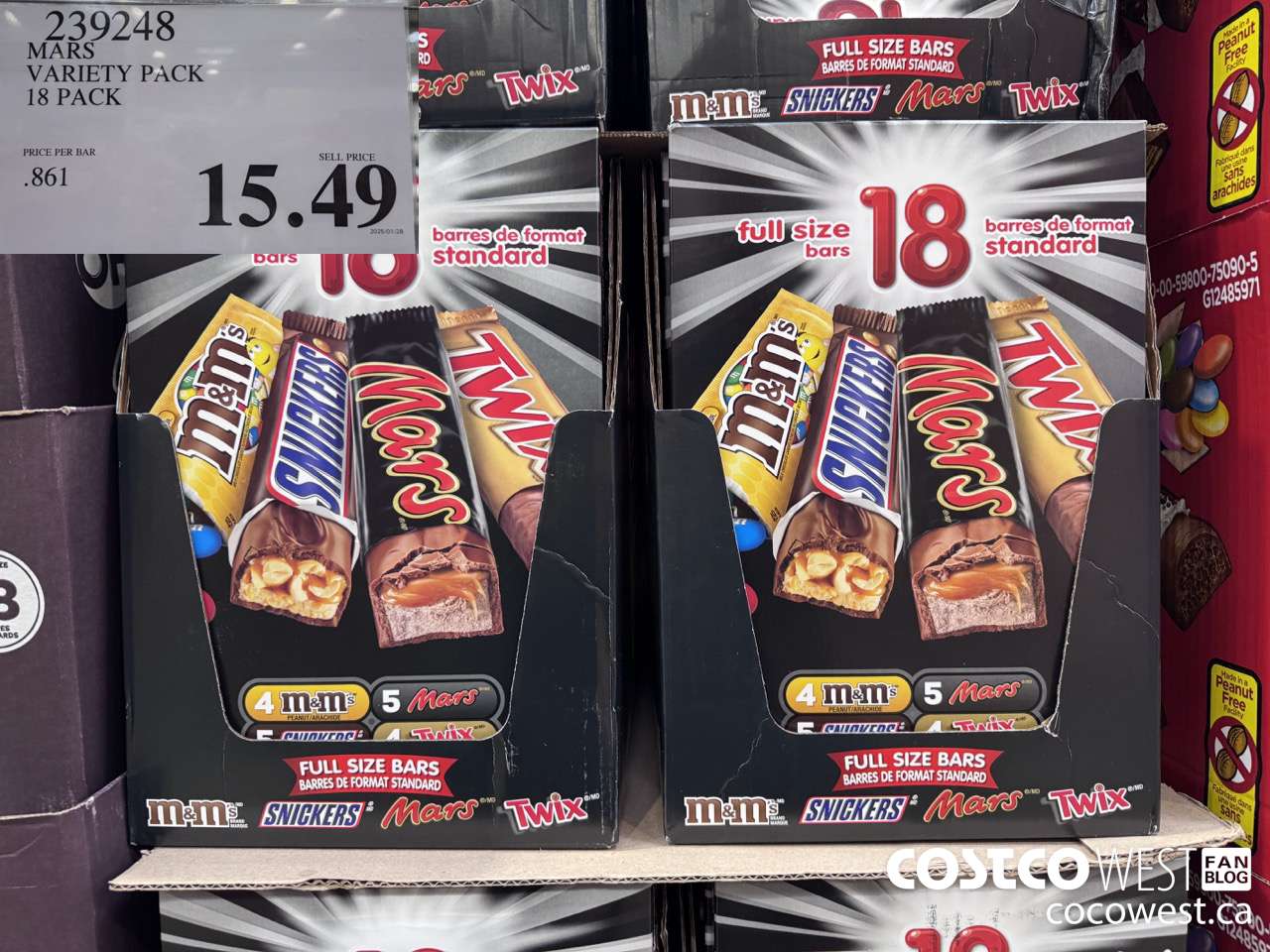 239248 MARS VARIETY PACK 18 PACK $15.49
