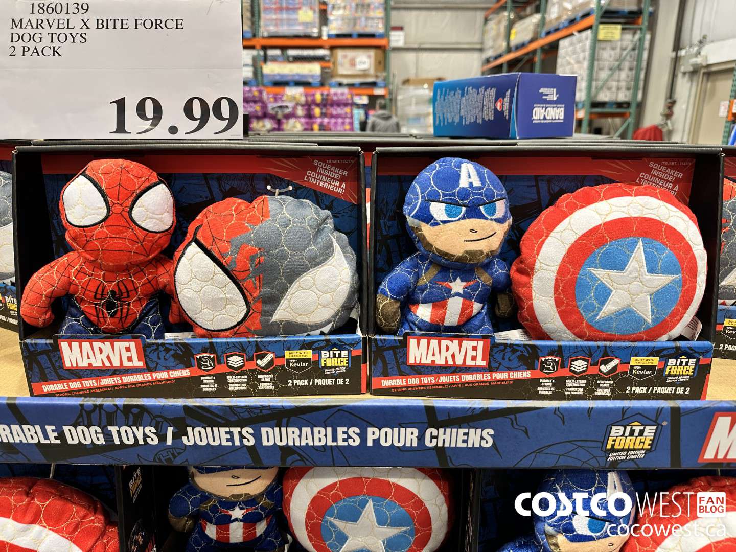 1860139 MARVEL X BITE FORCE DOG TOYS 2 PACK  $19.99