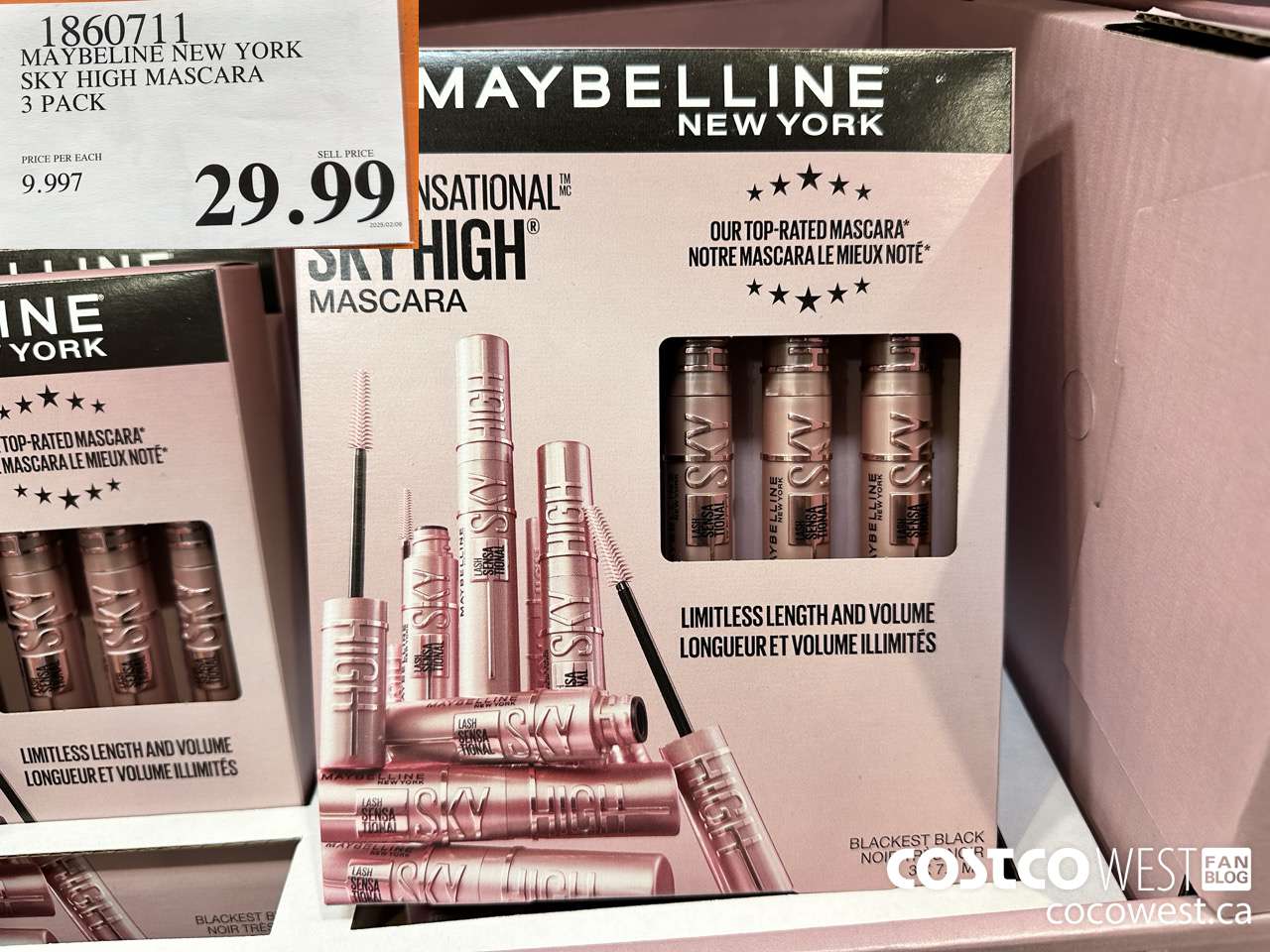 1860711 MAYBELINE NEW YORK SKY HIGH MASCARA 3 PACK $29.99