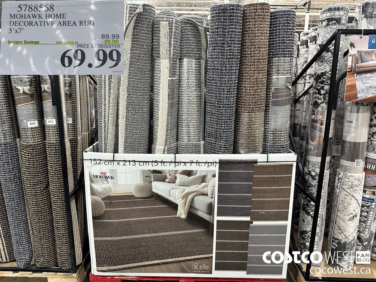 5788568 MOHAWK HOME DECORATIVE AREA RUG 5' X 7' ($20.00 INSTANT SAVINGS EXPIRES ON 2025-02-16) $69.99