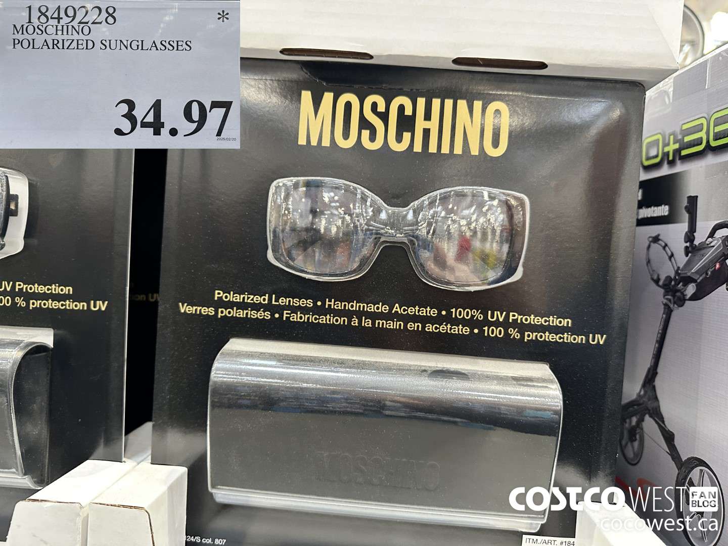 1849228 MOSCHINO POLARIZED SUNGLASSES $34.97