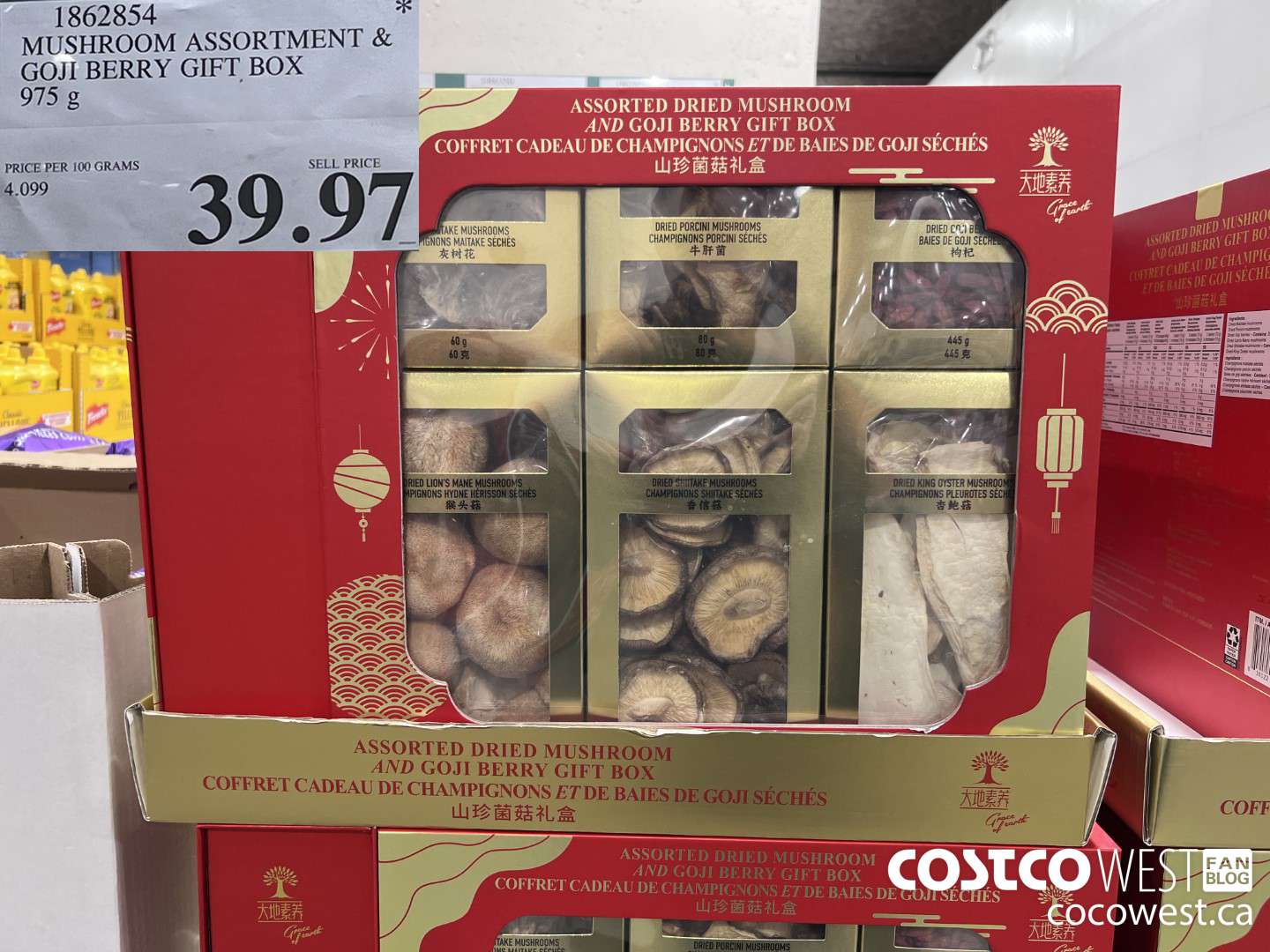 1862854 MUSHROOM ASSORTMENT & GOJI BERRY GIFT BOX 975G $39.97