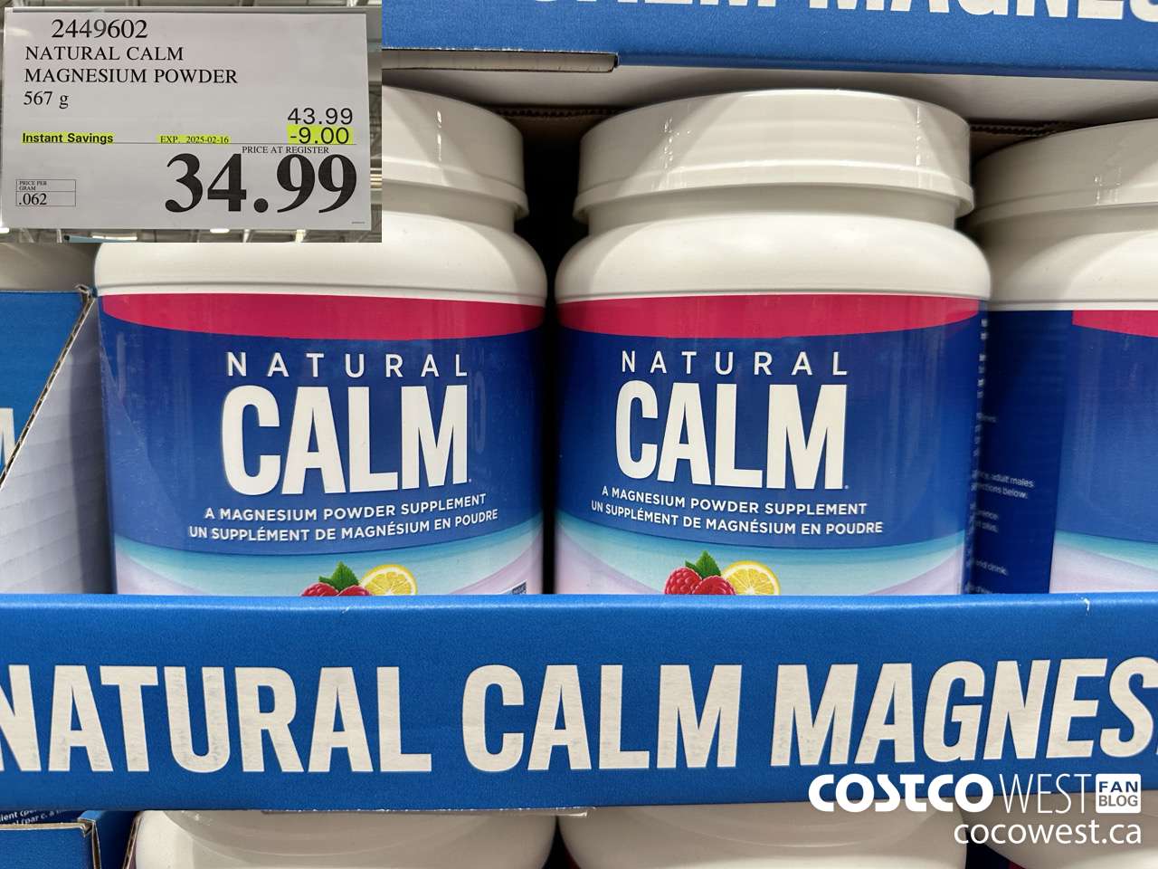 2449602 NATURAL CALM MAGNESIUM POWDER 567 g ($9.00 INSTANT SAVINGS EXPIRES ON 2025-02-16) $34.99