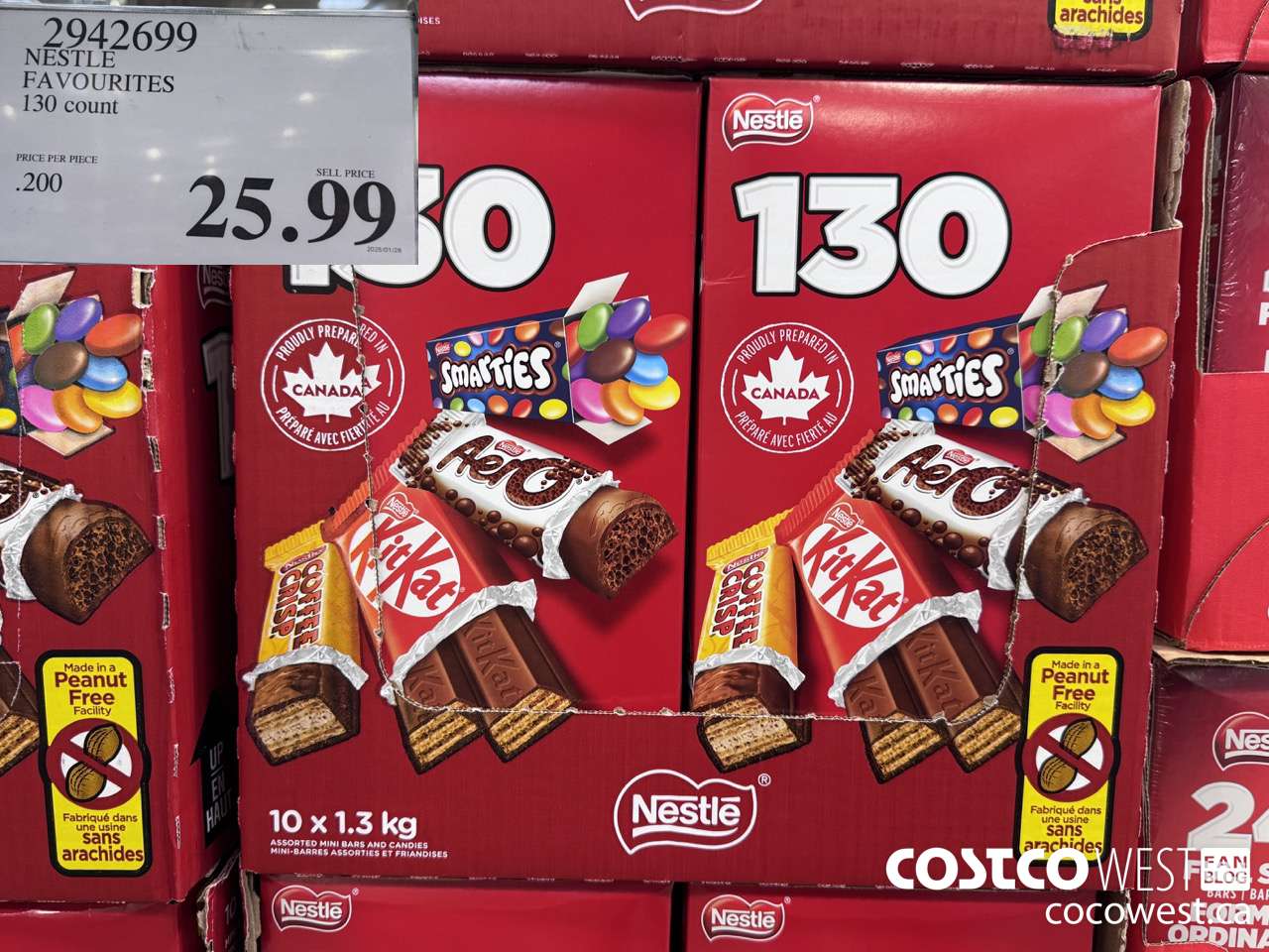 2942699 NESTLE FAVOURITES 130 COUNT $25.99