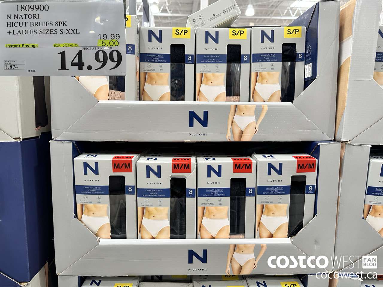 1809900 N NATORI HICUT BRIEFS 8PK LADIES SIZES S-XXL ($5.00 INSTANT SAVINGS EXPIRES ON 2025-02-23) $14.99