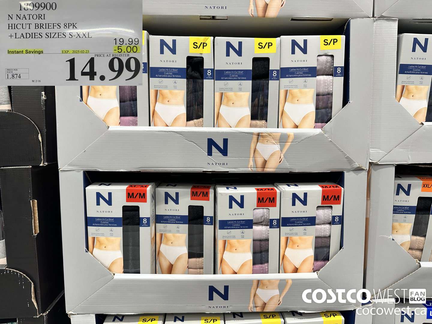 1809900 N NATORI HICUT BRIEFS 8PK LADIES SIZES S-XXL ($5.00 INSTANT SAVINGS EXPIRES ON 2025-02-23) $14.99