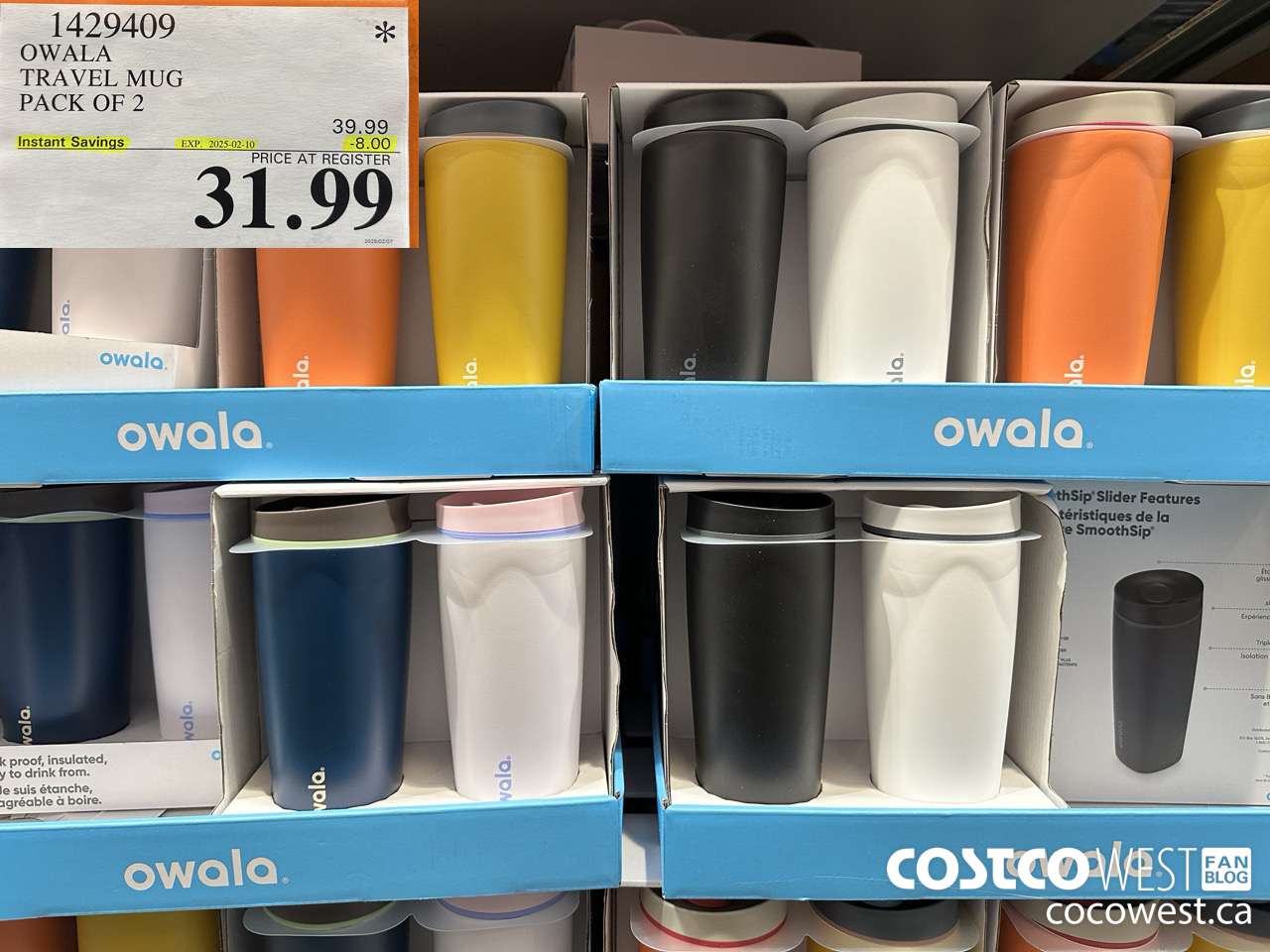 1429409 OWALA TRAVEL MUG PACK OF 2 ($8.00 INSTANT SAVINGS EXPIRES ON 2025-02-10) $31.99