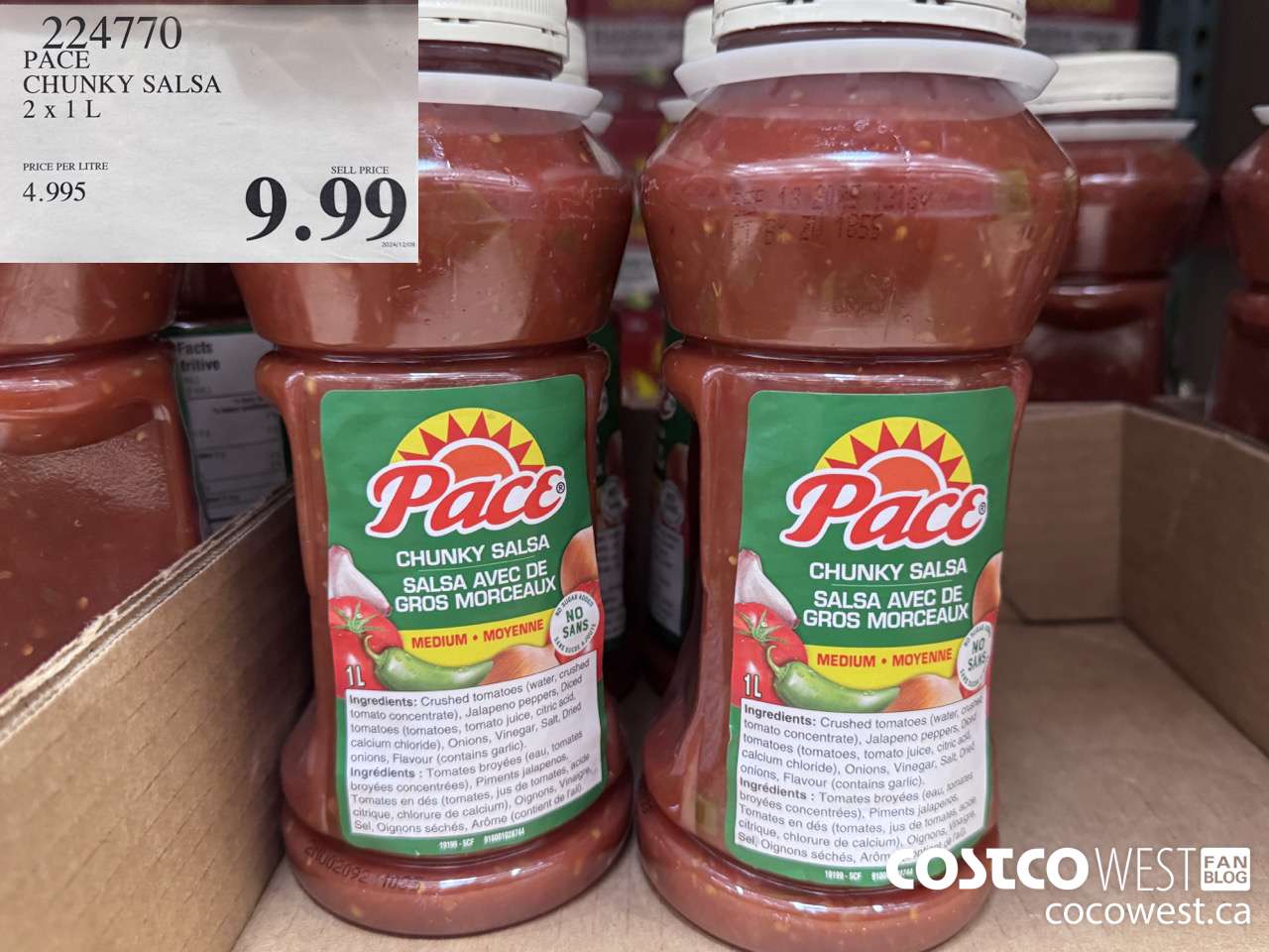 224770 PACE THICK & CHUNKY SALSA 2 X 1L $9.99