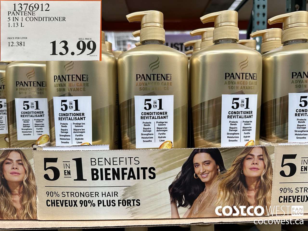 1376912 PANTENE 5 IN 1 CONDITIONER 1.13L $13.99
