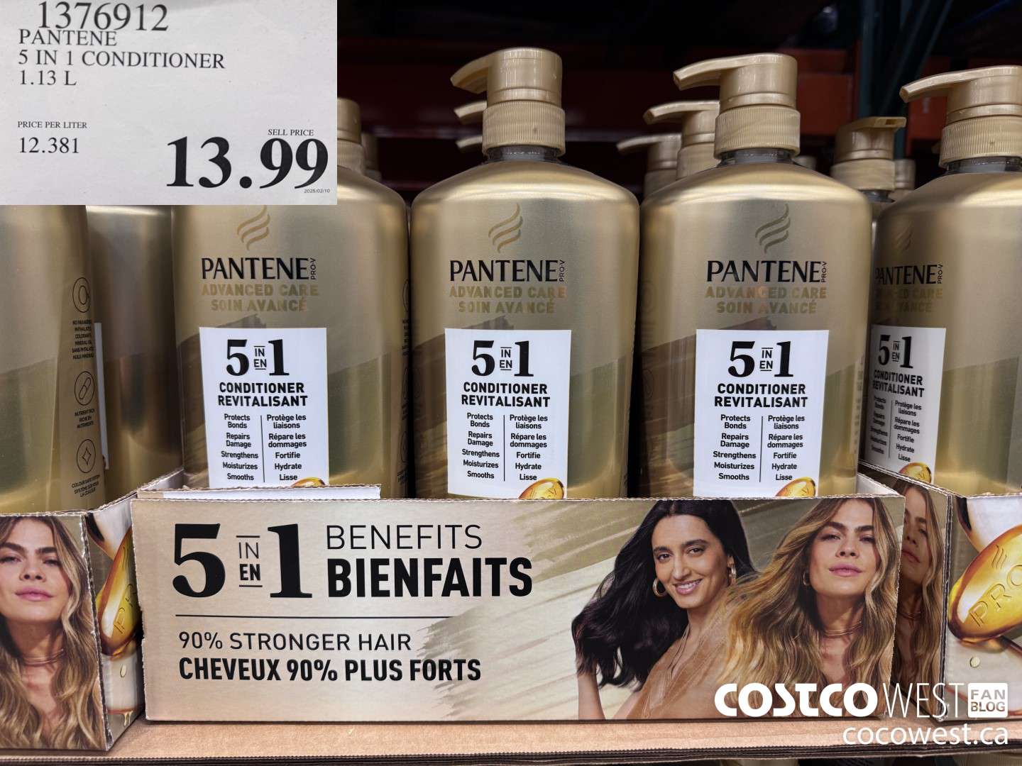 1376912 PANTENE 5 IN 1 CONDITIONER 1.13L $13.99