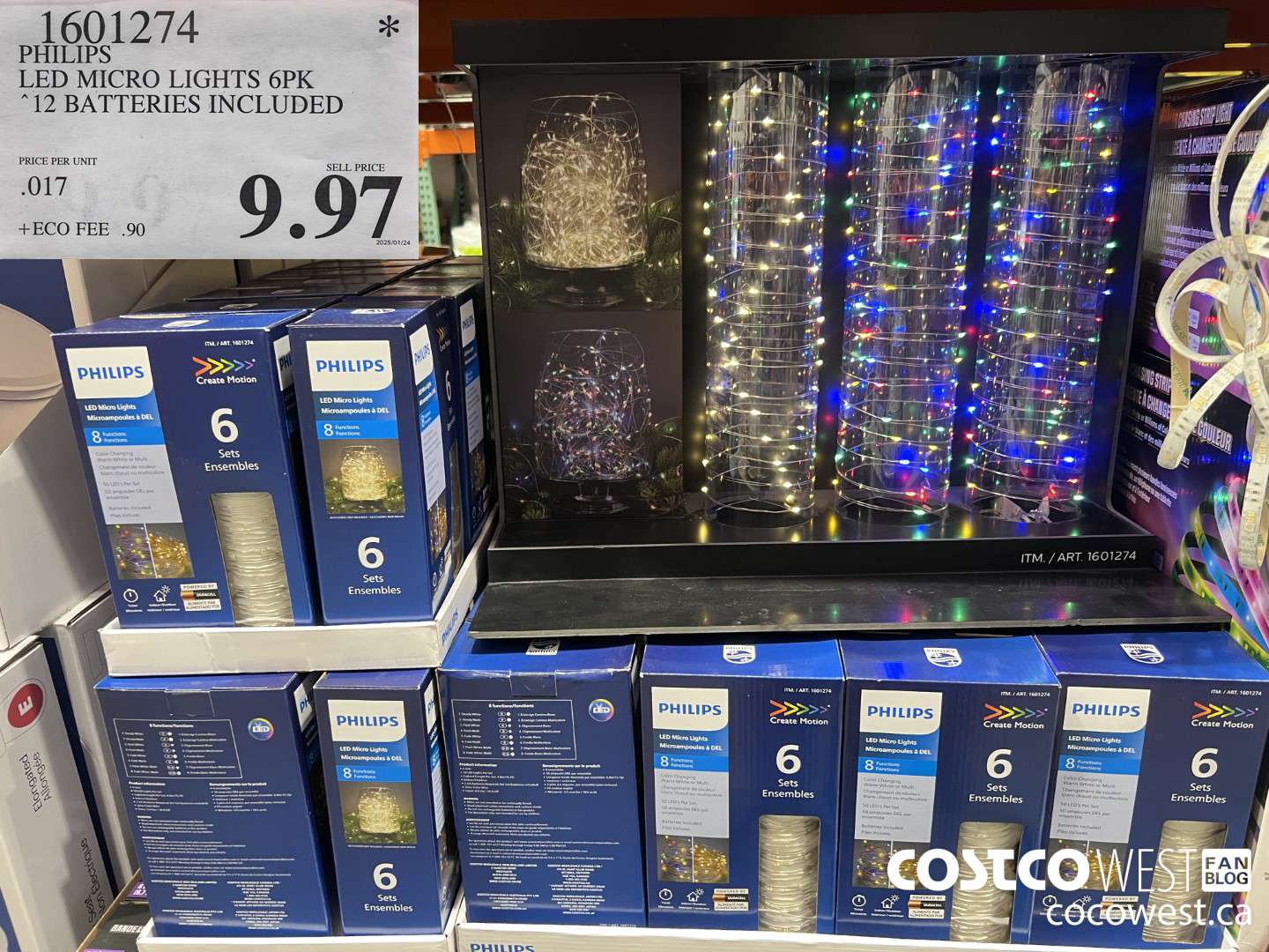 1601274 PHILIPS LED MICRO LIGHTS 6PK 12 BATTERIES INCLUDED $9.97