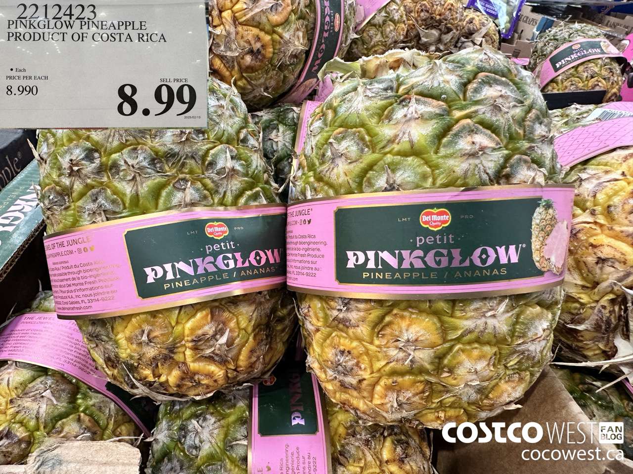 2212423 PINKGLOW PINEAPPLE PRODUCT OF COSTA RICA  $8.99