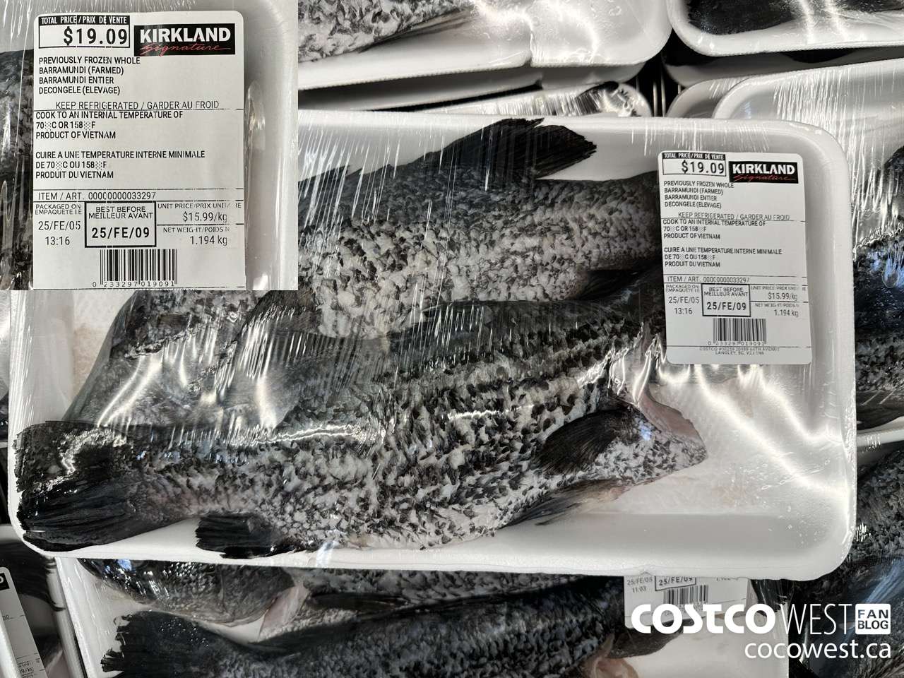 33297 PREVIOUSLY FROZEN WHOLE BARRAMUNDI $15.99