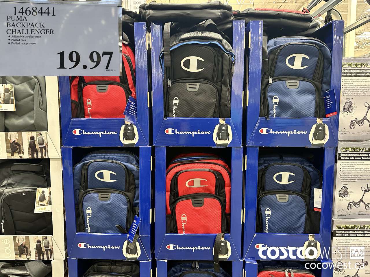 1468441 PUMA BACKPACK CHALLENGER $19.97