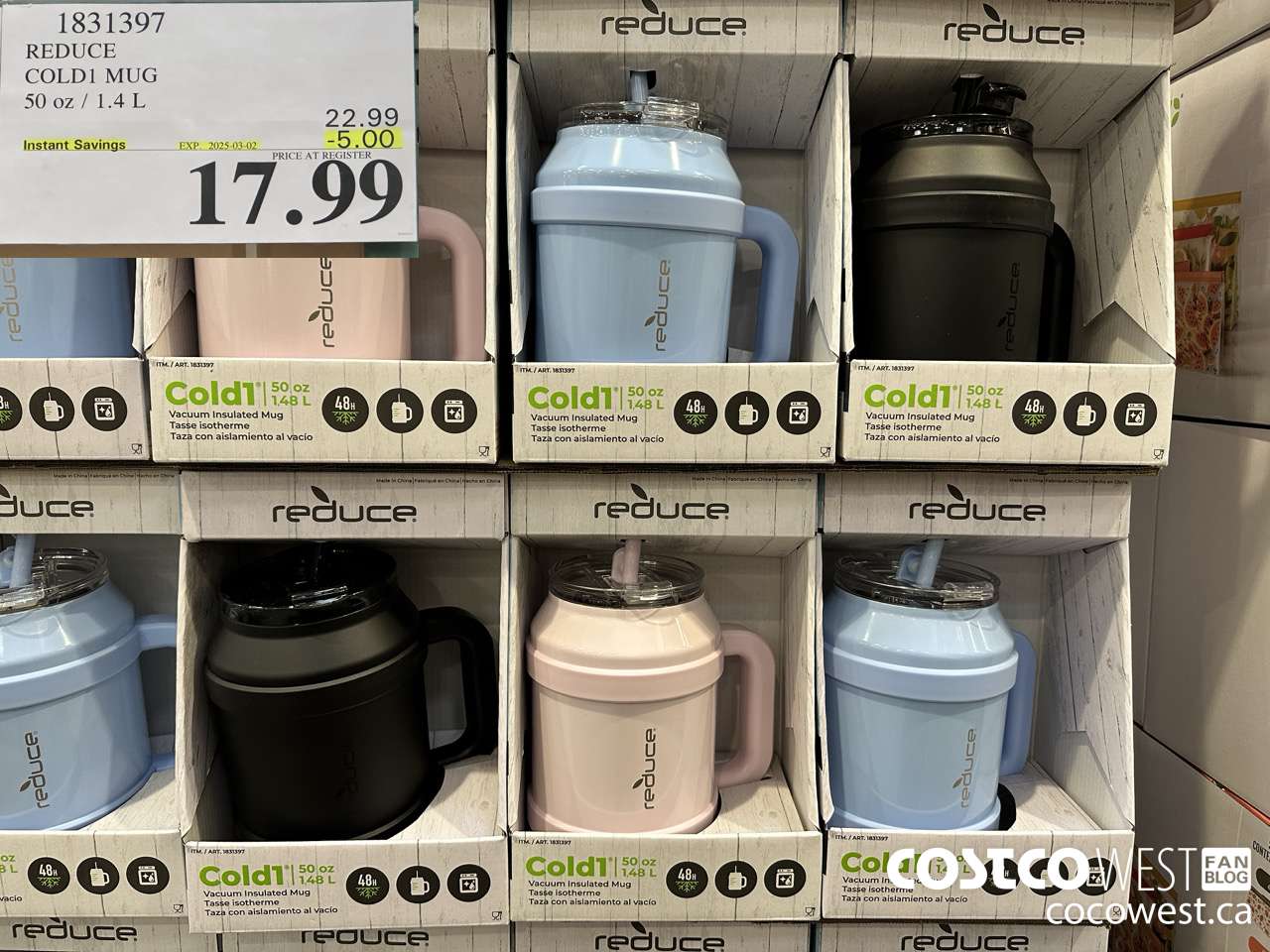 1831397 REDUCE COLD1 MUG 50 OZ/1.4L ($5.00 INSTANT SAVINGS EXPIRES ON 2025-03-02) $17.99