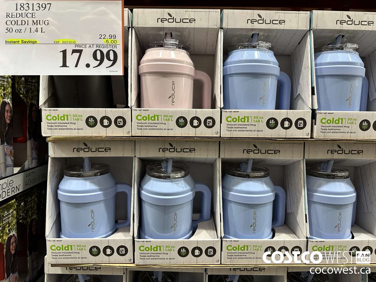1831397 REDUCE COLD1 MUG 50 OZ/1.4L ($5.00 INSTANT SAVINGS EXPIRES ON 2025-03-02) $17.99