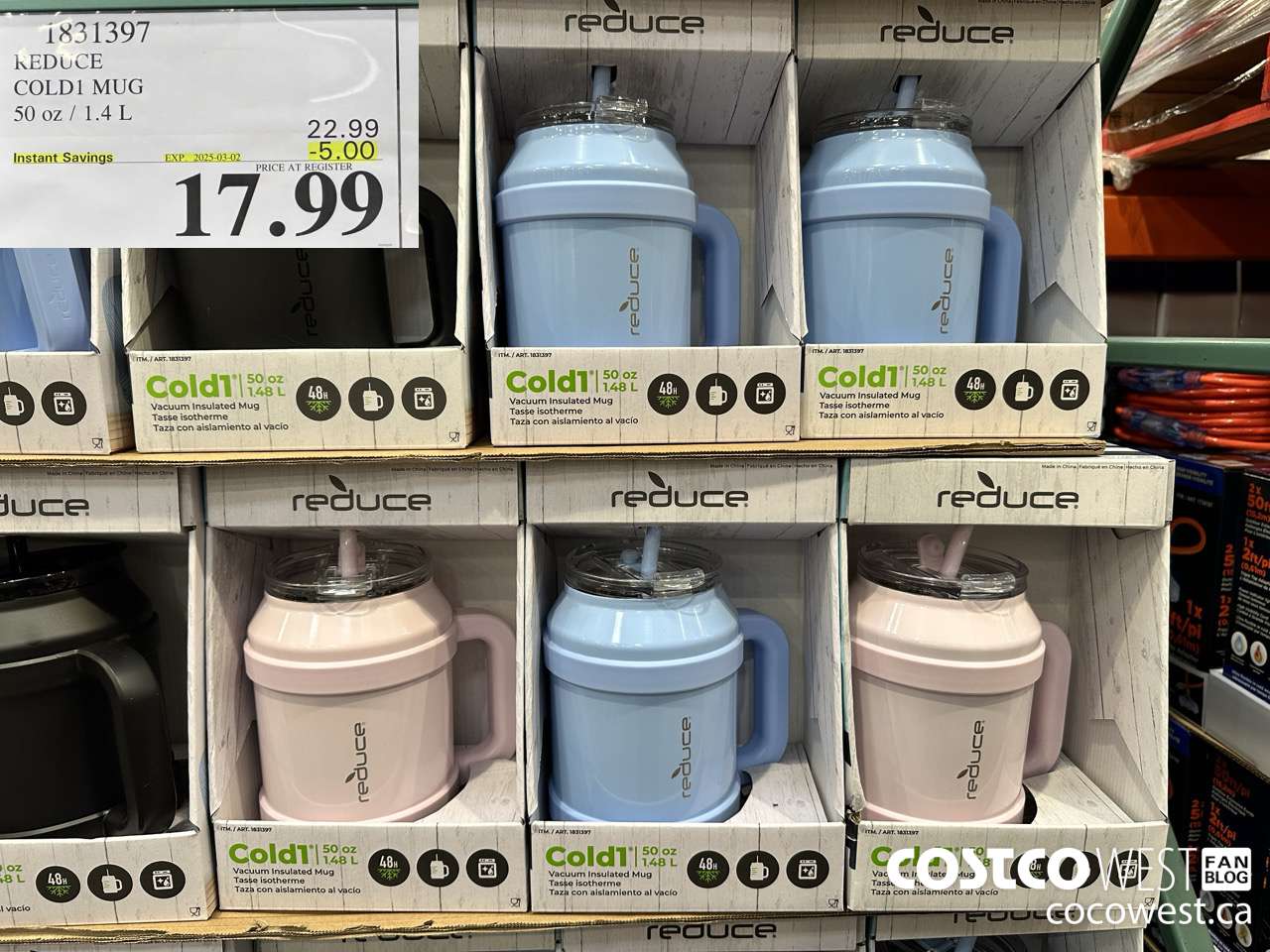 1831397 REDUCE COLD1 MUG 50 OZ/1.4L ($5.00 INSTANT SAVINGS EXPIRES ON 2025-03-02) $17.99