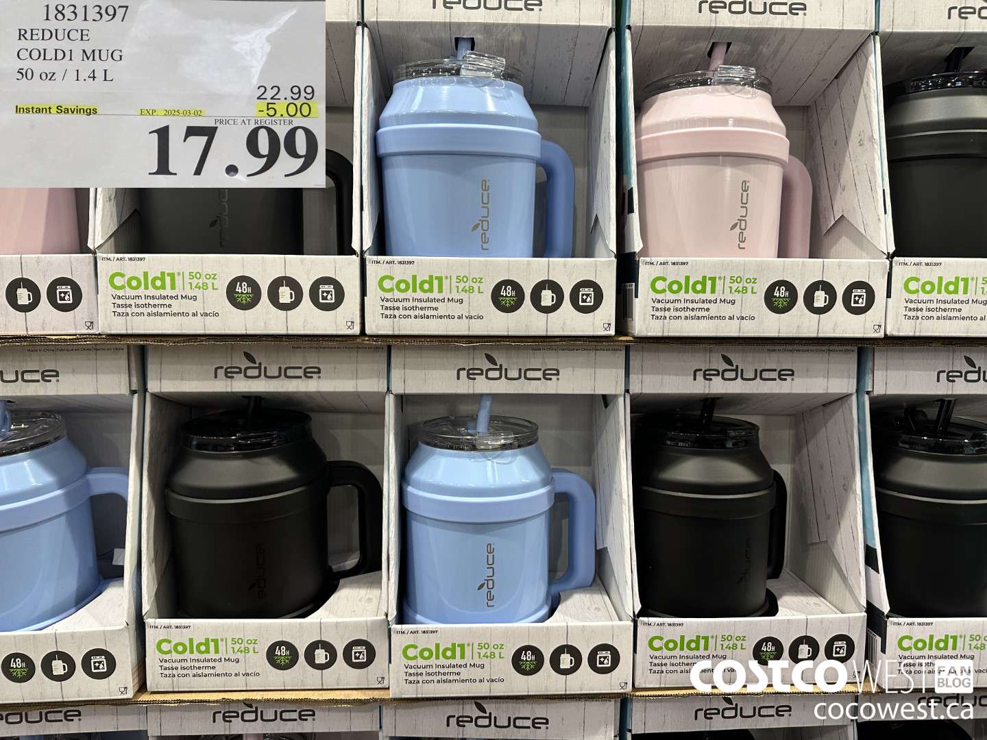 1831397 REDUCE COLD1 MUG 50 OZ/1.4L ($5.00 INSTANT SAVINGS EXPIRES ON 2025-03-02) $17.99