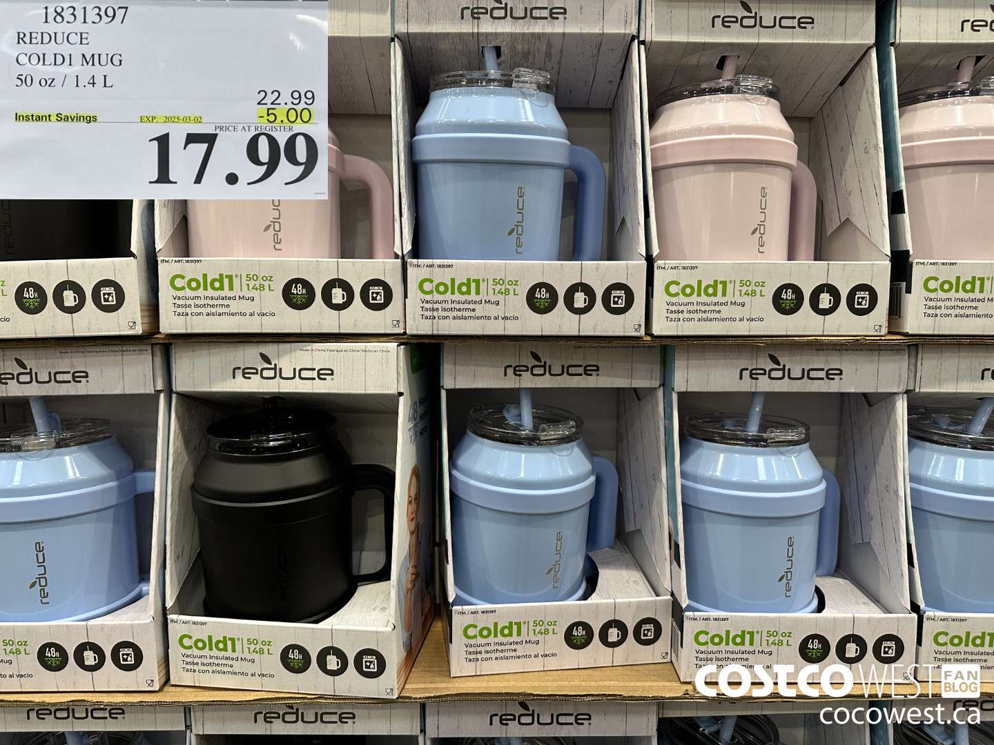 1831397 REDUCE COLD1 MUG 50 OZ/1.4L ($5.00 INSTANT SAVINGS EXPIRES ON 2025-03-02) $17.99