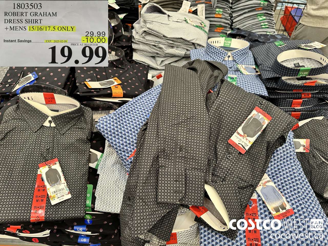 1803503 ROBERT GRAHAM DRESS SHIRT MENS SIZES 15/16/17.5 ONLY ($10.00 INSTANT SAVINGS EXPIRES ON 2025-02-09) $19.99