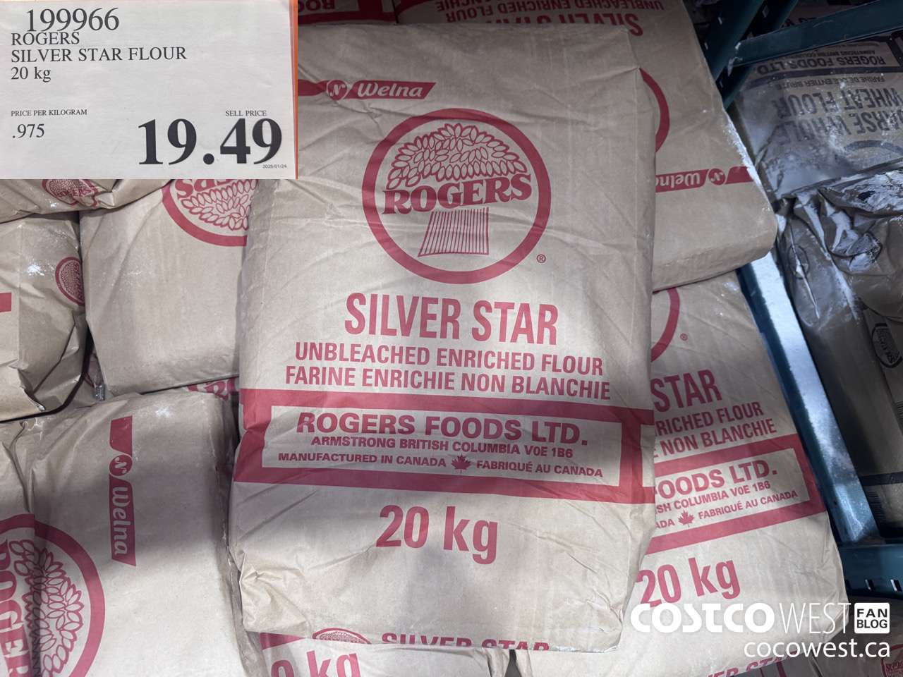 199966 ROGERS SILVER STAR FLOUR 20 kg $19.49