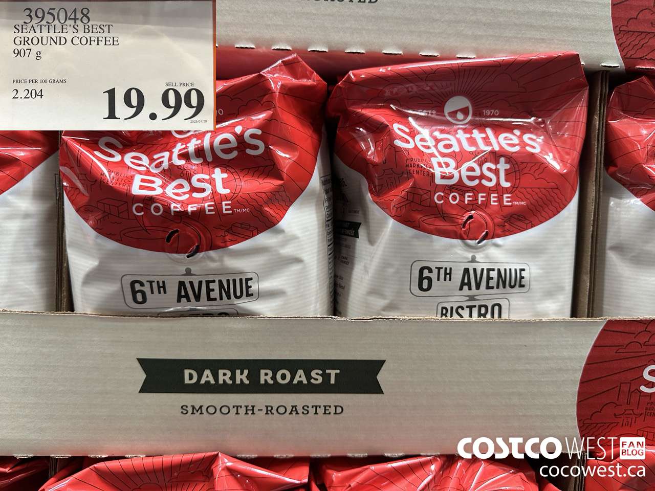 395048 SEATTLE'S BEST GROUND COFFEE 907 G $19.99