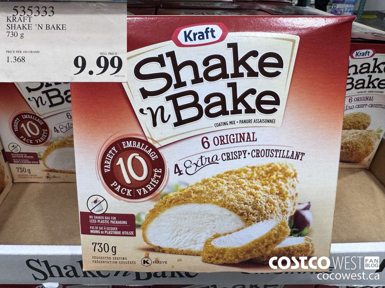 535333 SHAKE N BAKE VARIETY PACK 730 g $9.99