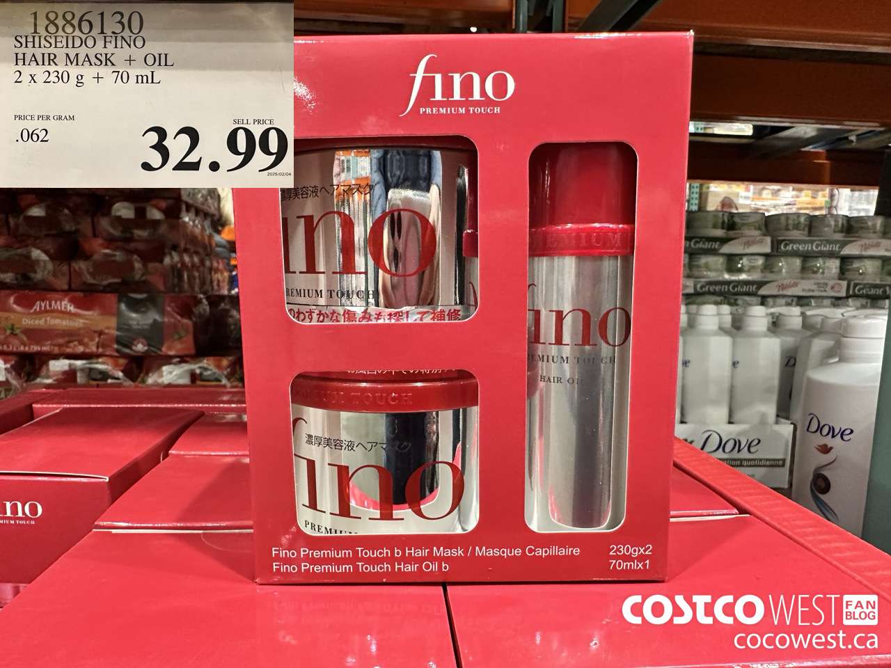 1886130 SHISEIDO FINO HAIR MASK + OIL 2 x 230 g + 70 mL $32.99