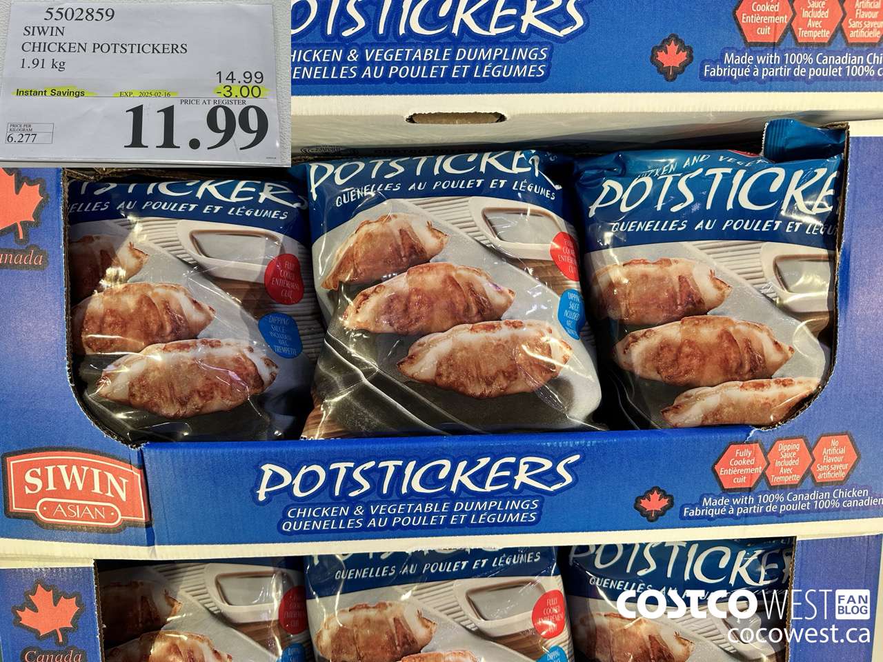 5502859 SIWIN CHICKEN POTSTICKERS 1.91 kg ($3.00 INSTANT SAVINGS EXPIRES ON 2025-02-16) $11.99