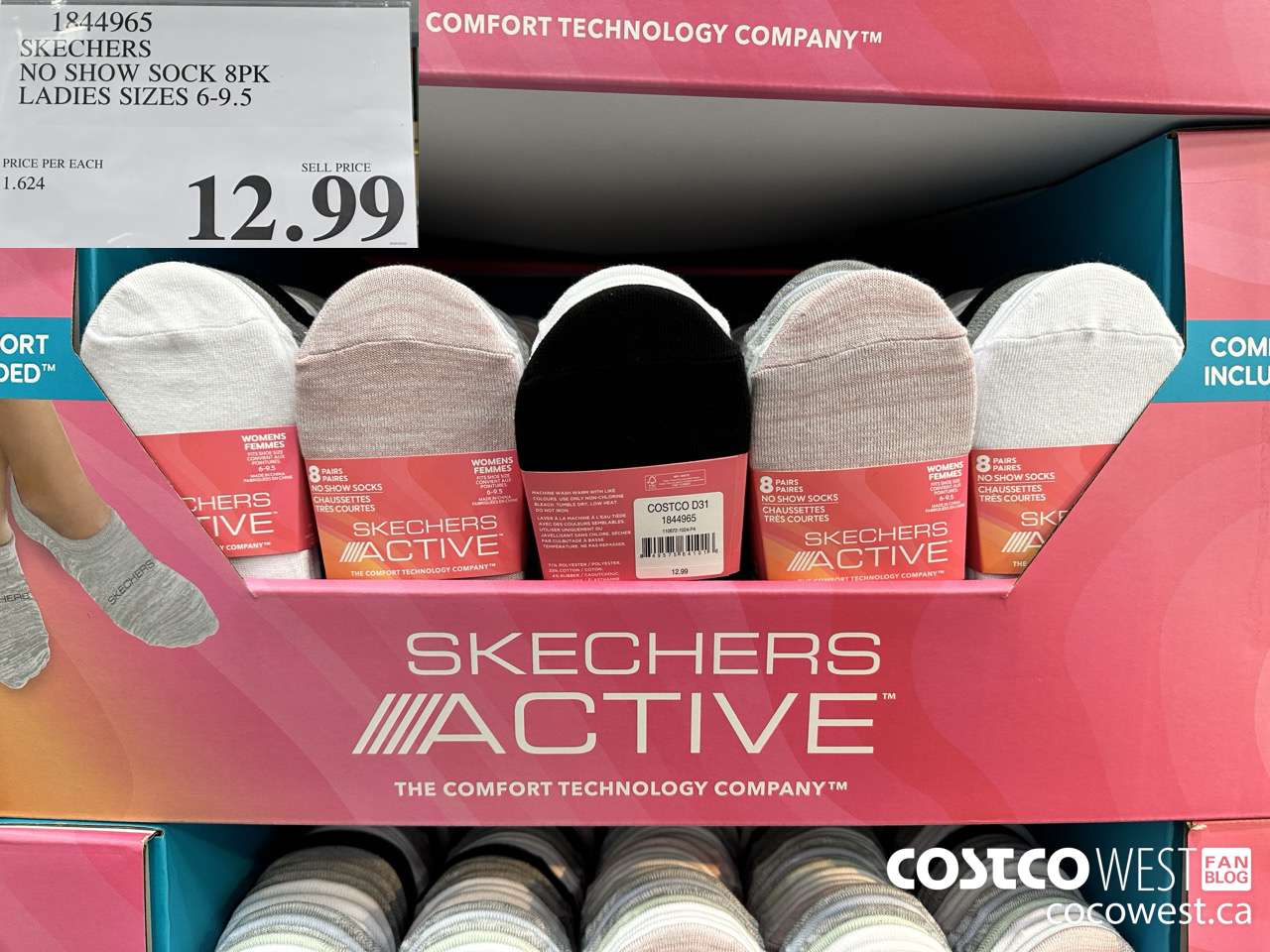 1844965 SKECHERS NO SHOW SOCK 8PK LADIES SIZES 6-9.5 $12.99