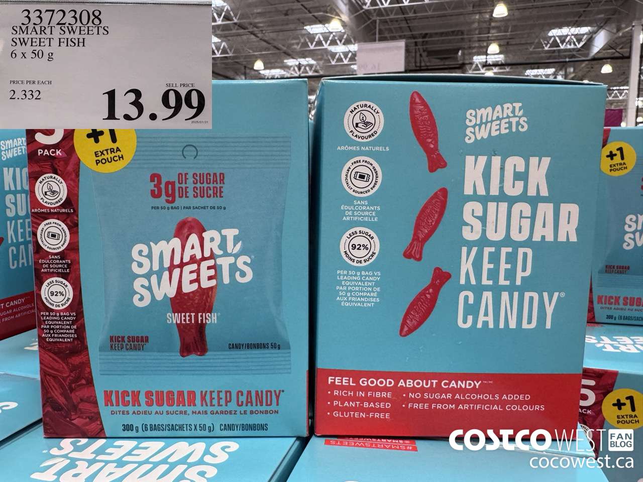 3372308 SMART SWEETS SWEET FISH 6 X 50 G $13.99