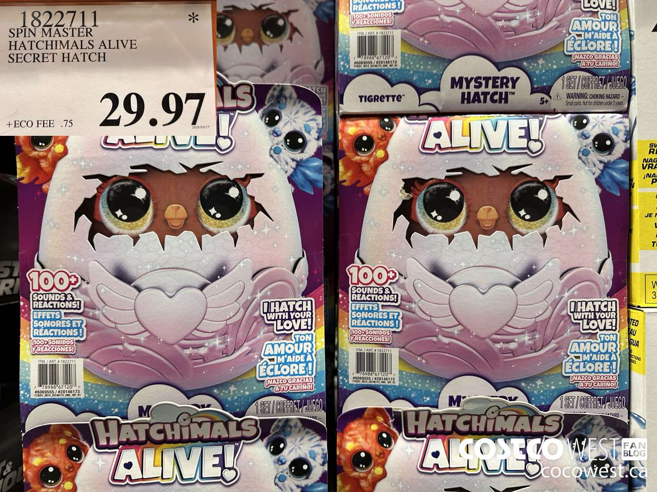 1822711 SPIN MASTER HATCHIMALS ALIVE SECRET HATCH $29.97