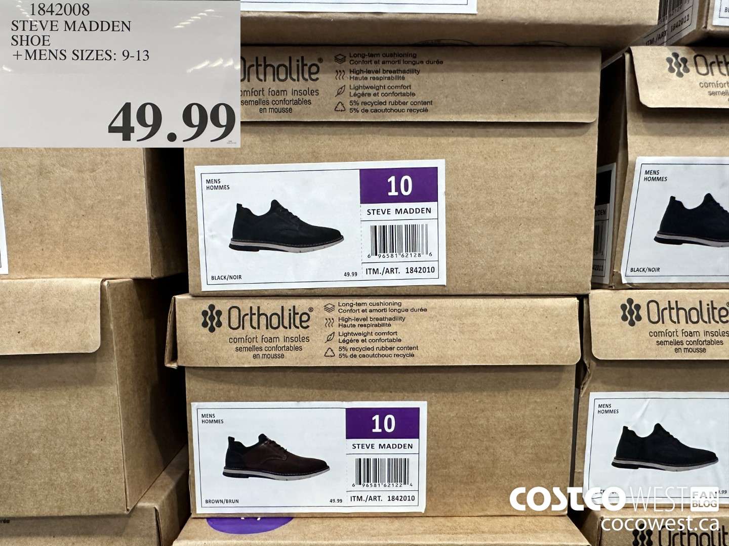 1842008 STEVE MADDEN SHOE MENS SIZES: 9-13  $49.99