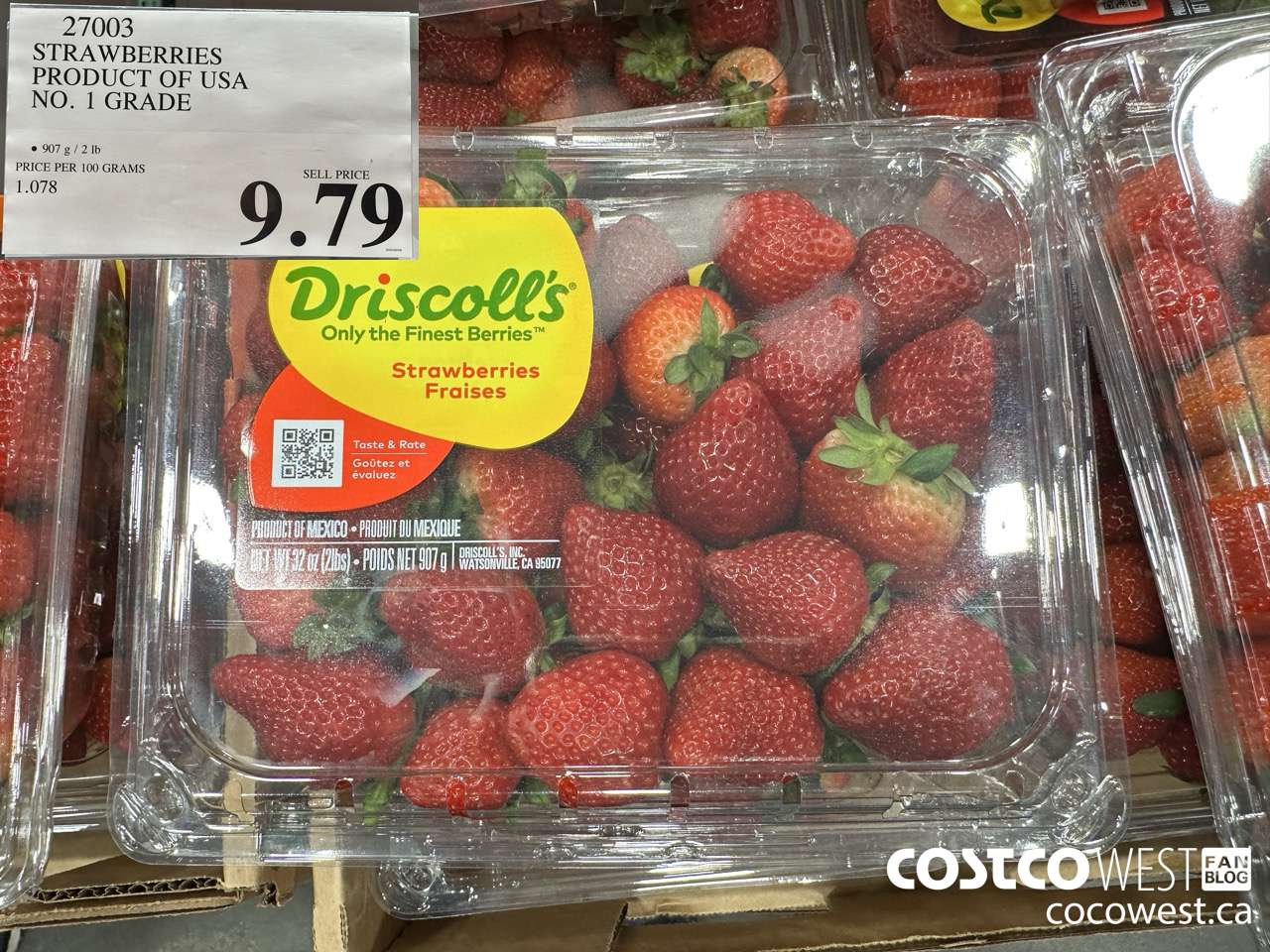 27003 STRAWBERRIES PRODUCT OF USA NO. 1 GRADE $9.79